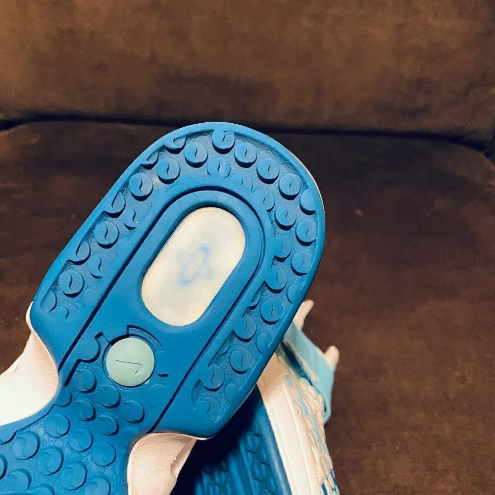 Vintage Nike Air Max Sphere Woven Women's White Blue 302260 Running Shoes